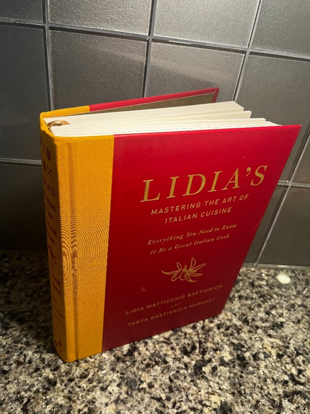 BOOK Lidia's Mastering the Art of Italian Cuisine SIGNED BY Lidia Bastianich